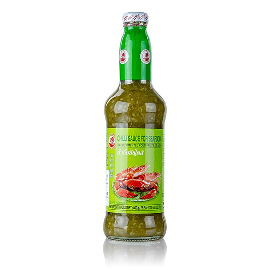 Chili sauce for seafood, green, cock brand